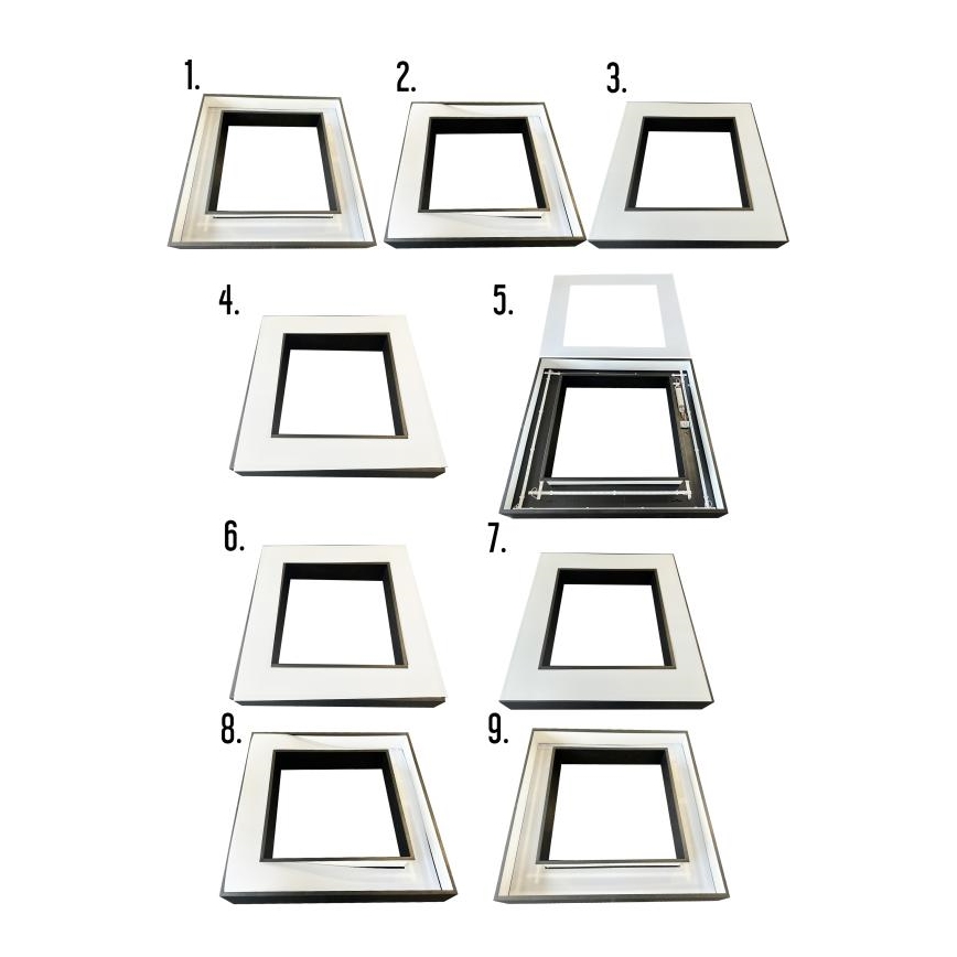 LED-kattokruunu johdossa LED/70W/230V 4000K 100x100 cm musta