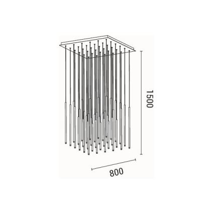 LED-kattokruunu johdossa LED/72W/230V 3000K