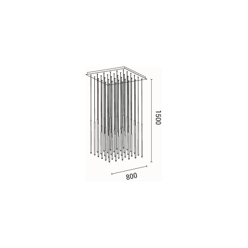 LED-kattokruunu johdossa LED/72W/230V 3000K
