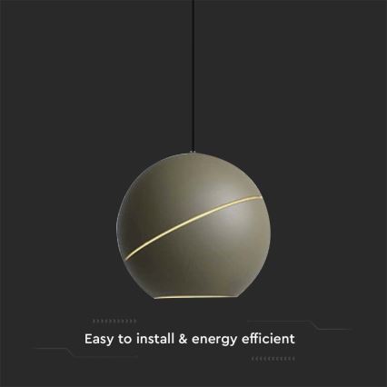LED-kattokruunu johdossa LED/8,5W/230V 3000K kulta