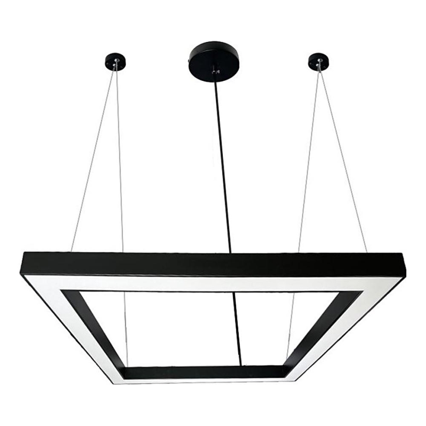 LED-kattokruunu johdossa LED/80W/230V 4000K 120x120 cm musta