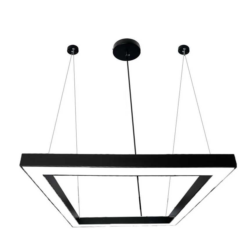 LED-kattokruunu johdossa LED/80W/230V 4000K 120x120 cm musta