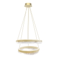 LED-kattokruunu johdossa LED/85W/230V halkaisija 60 cm kulta