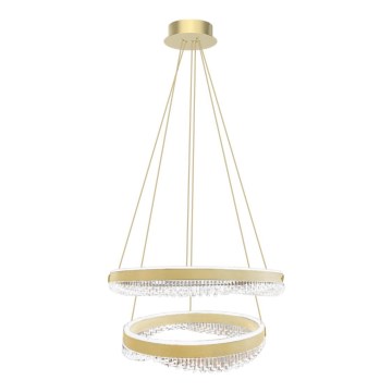LED-kattokruunu johdossa LED/85W/230V halkaisija 60 cm kulta