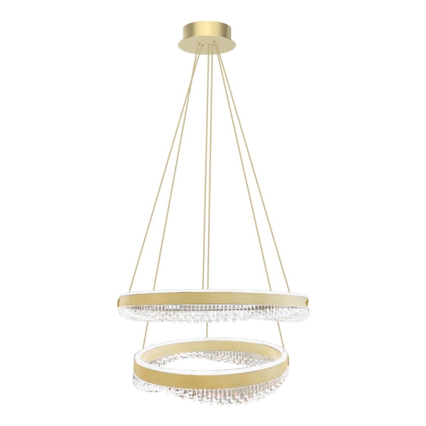 LED-kattokruunu johdossa LED/85W/230V halkaisija 60 cm kulta
