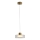 LED-kattokruunu johdossa LED/8W/230V 3000K kulta/läpinäkyvä pr. 20 cm