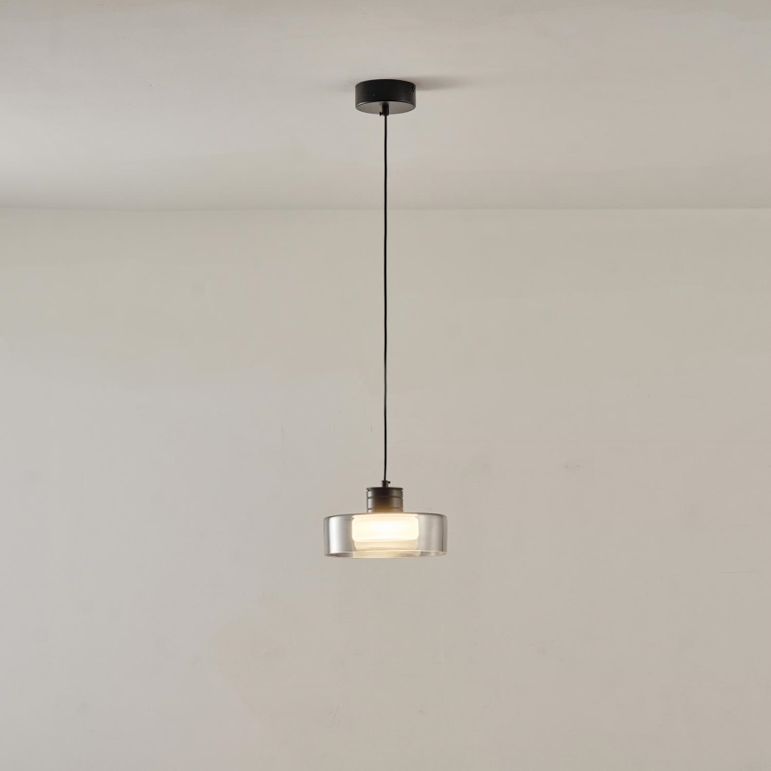 LED-kattokruunu johdossa LED/8W/230V 3000K musta/savuinen pr. 20 cm