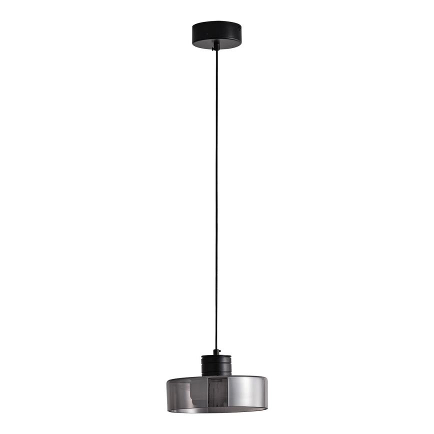 LED-kattokruunu johdossa LED/8W/230V 3000K musta/savuinen pr. 20 cm