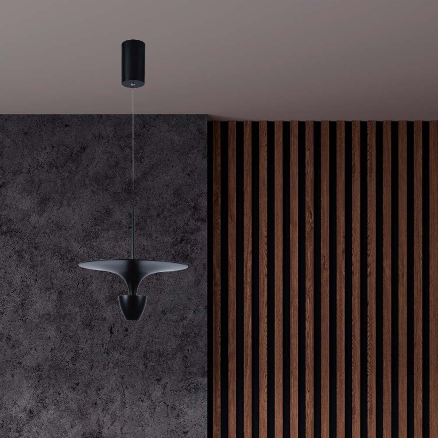 LED-kattokruunu johdossa LED/9W/230V 3000K musta