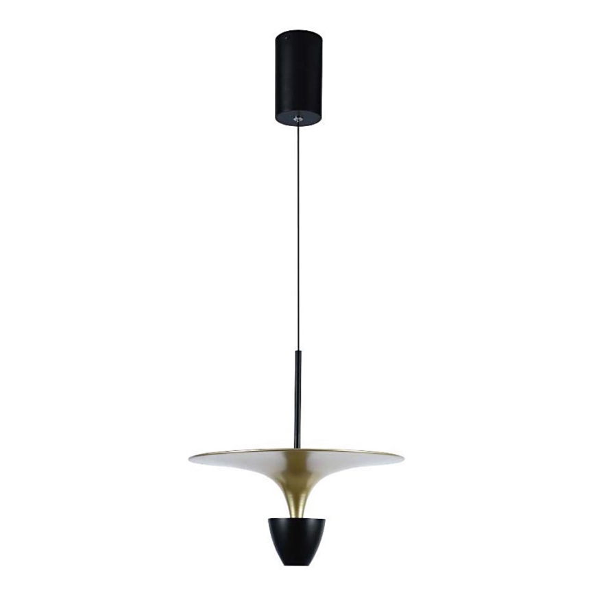 LED-kattokruunu johdossa LED/9W/230V 4000K musta/kulta