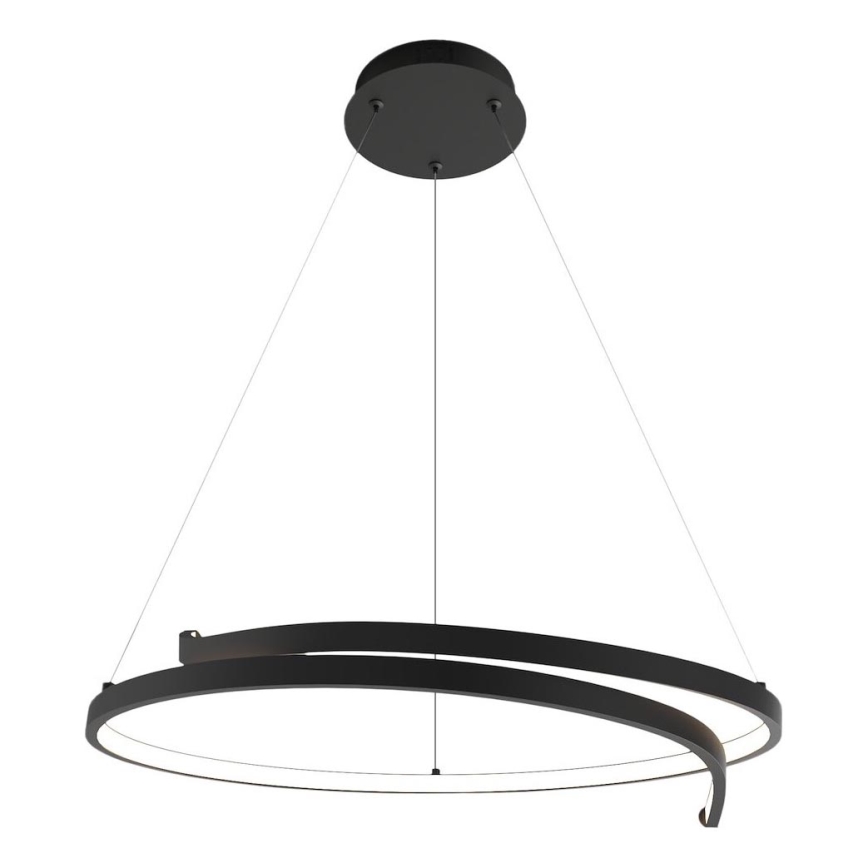LED-kattokruunu johdossa LORENZO LED/35W/230V musta