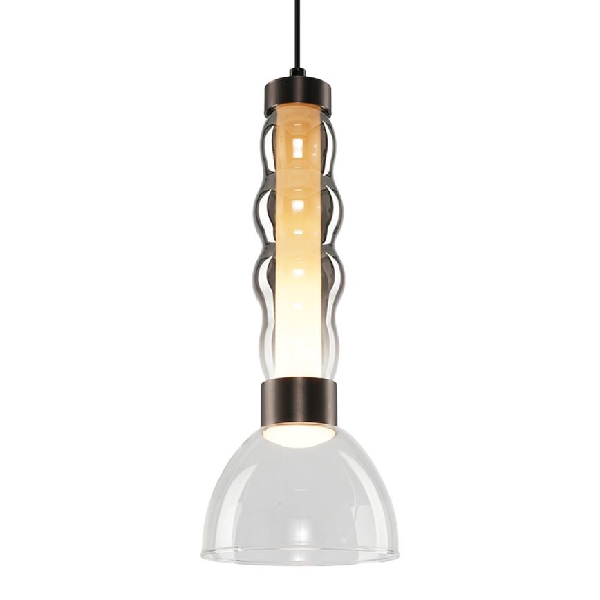 LED-kattokruunu johdossa LUCCO LED/13W/230V halkaisija 15 cm savuinen