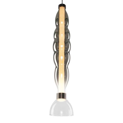 LED-kattokruunu johdossa LUCCO LED/18W/230V halkaisija 15 cm savuinen