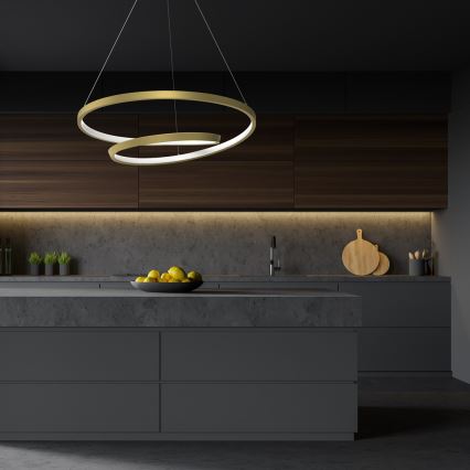 LED-kattokruunu johdossa LUCERO LED/48W/230V kulta