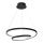 LED-kattokruunu johdossa LUCERO LED/48W/230V musta