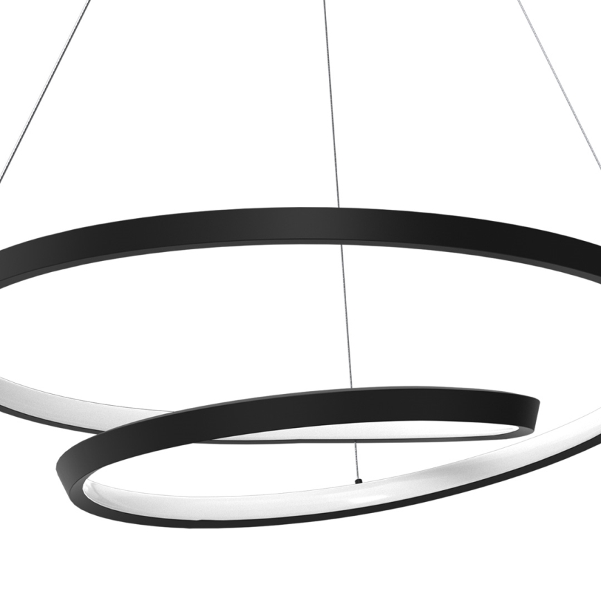 LED-kattokruunu johdossa LUCERO LED/48W/230V musta