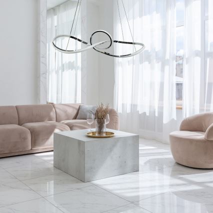 LED-kattokruunu johdossa MARCO LED/42W/230V kiiltävä kromi