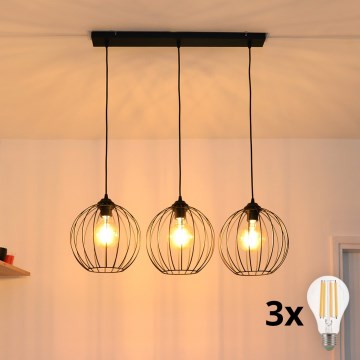 LED-kattokruunu johdossa MERCURE 3xE27/15W/230V