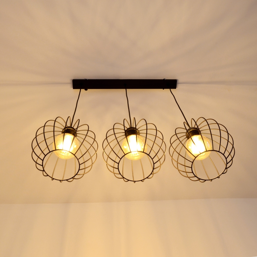 LED-kattokruunu johdossa MERCURE 3xE27/15W/230V