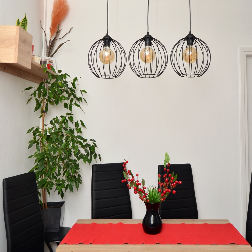 LED-kattokruunu johdossa MERCURE 3xE27/15W/230V