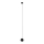 LED-kattokruunu johdossa MIDWAY 1xGU10/4,8W/230V musta