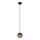 LED-kattokruunu johdossa MIDWAY 1xGU10/4,8W/230V musta/kupari