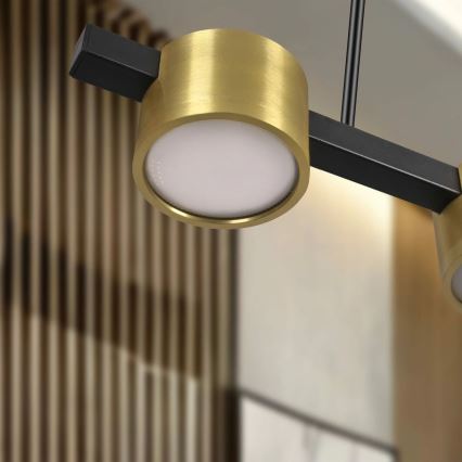 LED-kattokruunu johdossa MIRELLA 3xGX53/6W/230V kulta/musta