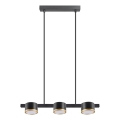 LED-kattokruunu johdossa MIRELLA 3xGX53/6W/230V musta