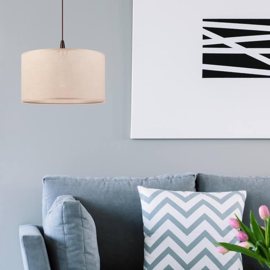 LED-kattokruunu johdossa NOEL 1xE27/60W/230V beige