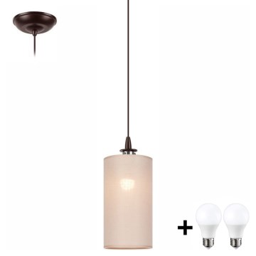 LED-kattokruunu johdossa NOEL MINI 1xE27/60W/230V beige
