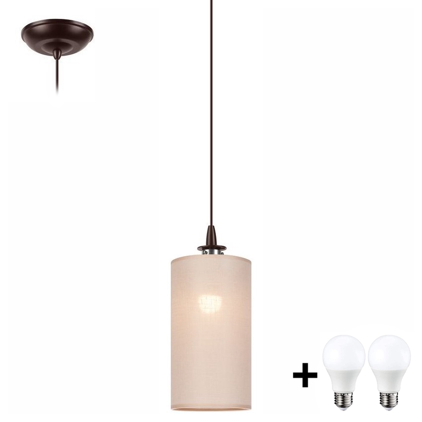 LED-kattokruunu johdossa NOEL MINI 1xE27/60W/230V beige