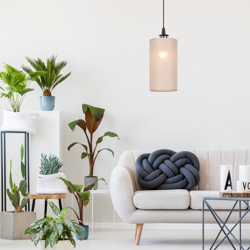 LED-kattokruunu johdossa NOEL MINI 1xE27/60W/230V beige
