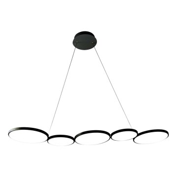 LED-kattokruunu johdossa OLYMPIA 5xLED/10W/230V musta