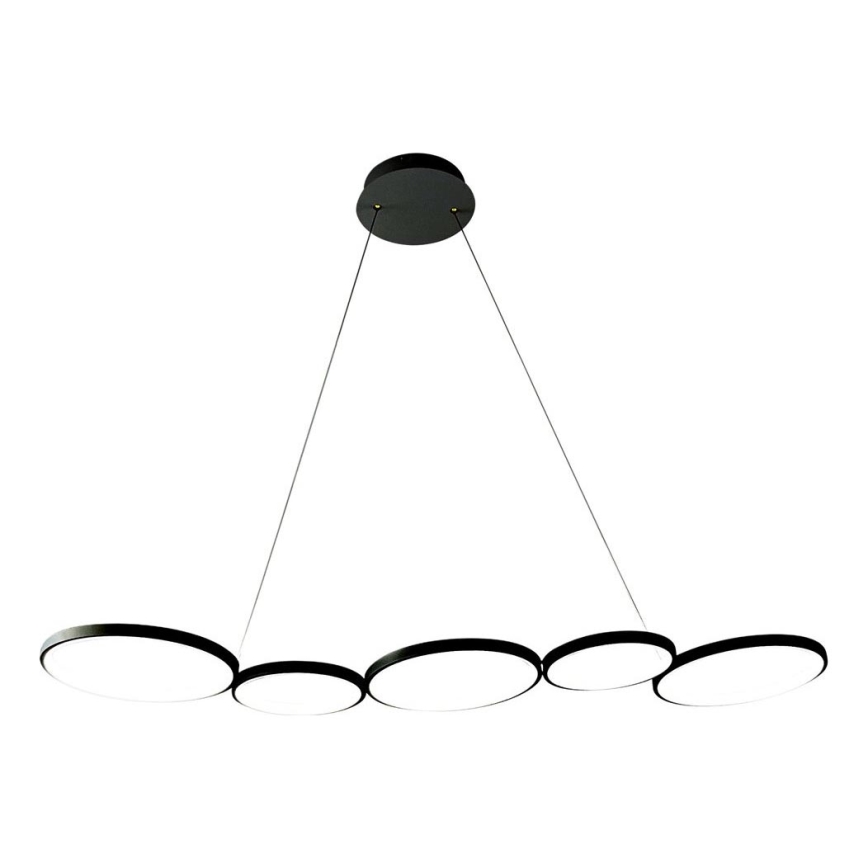 LED-kattokruunu johdossa OLYMPIA 5xLED/10W/230V musta