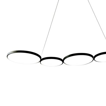 LED-kattokruunu johdossa OLYMPIA 5xLED/10W/230V musta