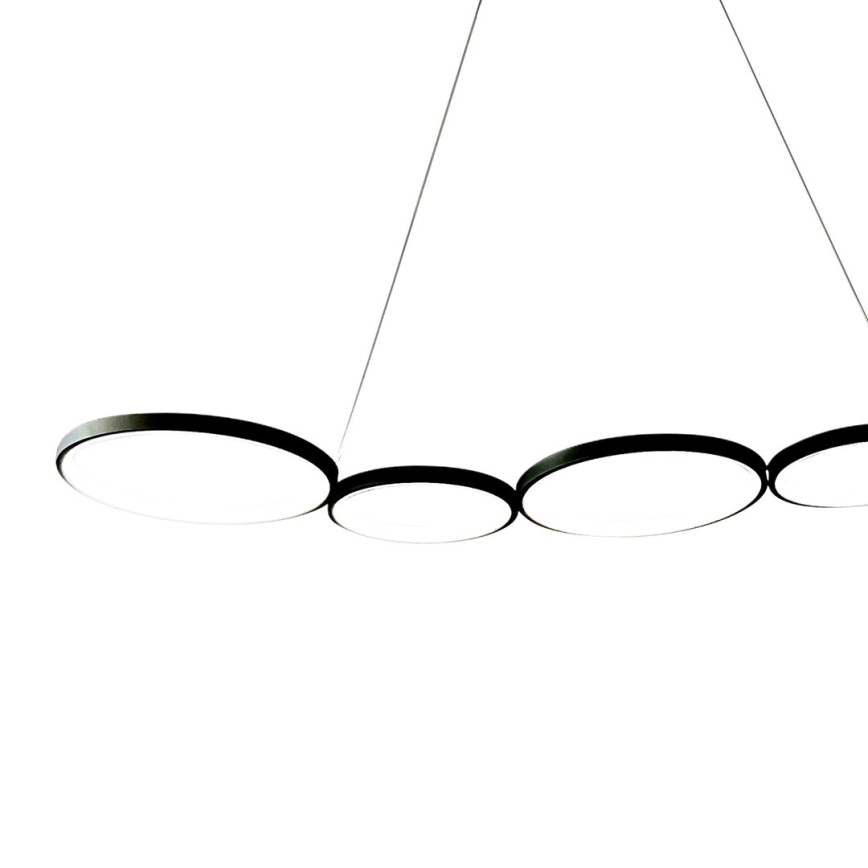 LED-kattokruunu johdossa OLYMPIA 5xLED/10W/230V musta