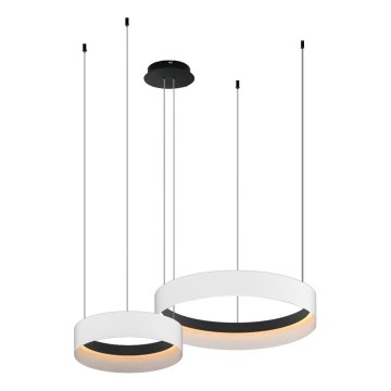 LED-kattokruunu johdossa ORBITA LED/72W/230V valkoinen/musta