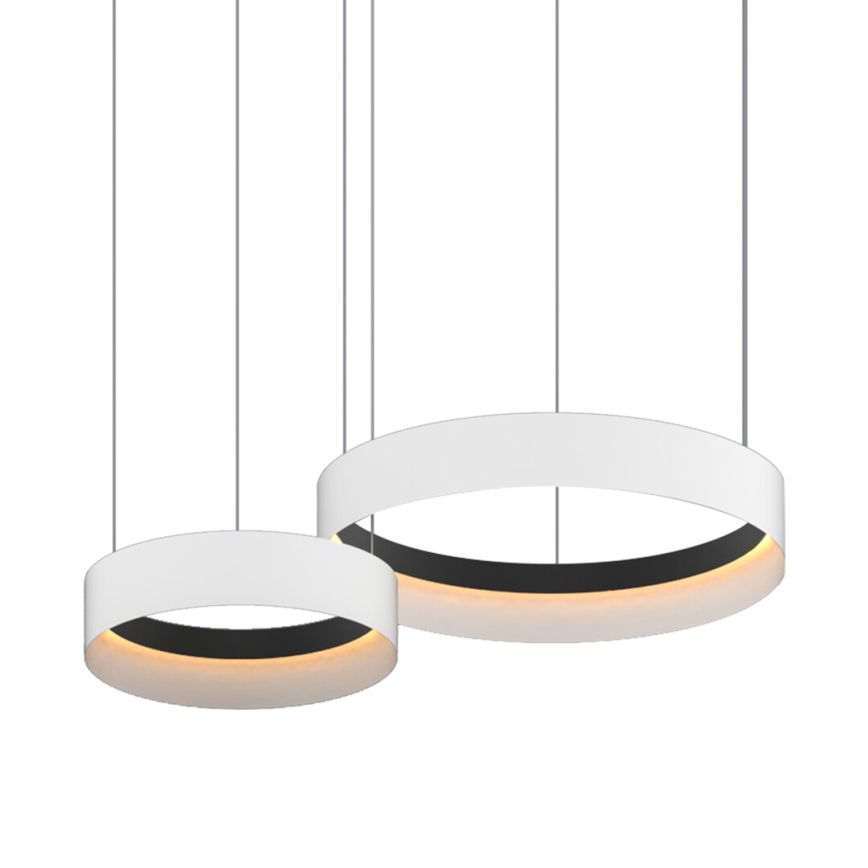 LED-kattokruunu johdossa ORBITA LED/72W/230V valkoinen/musta