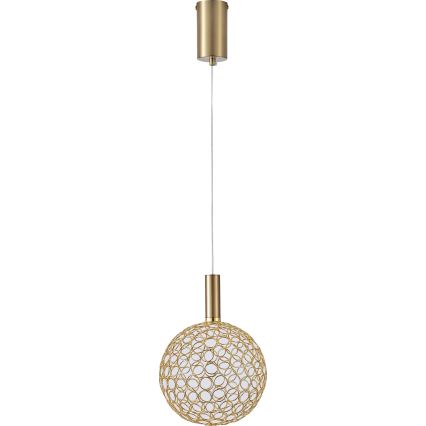 LED-kattokruunu johdossa PERFORATO LED/6,3W/230V 3000K kulta halkaisija 20 cm
