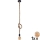 LED-kattokruunu johdossa ROPE 1xE27/8W/230V