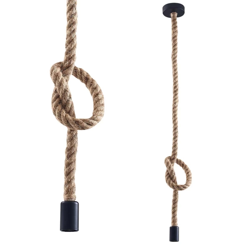 LED-kattokruunu johdossa ROPE 1xE27/8W/230V