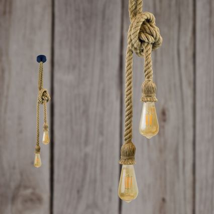 LED-kattokruunu johdossa ROPE 2xE27/10W/230V