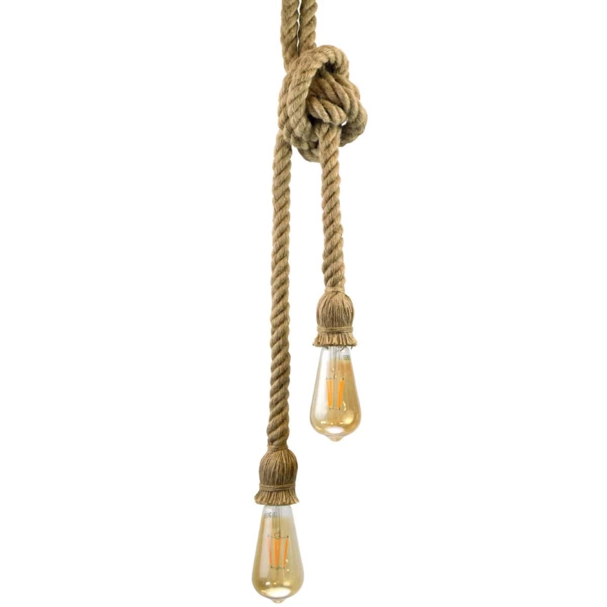 LED-kattokruunu johdossa ROPE 2xE27/10W/230V