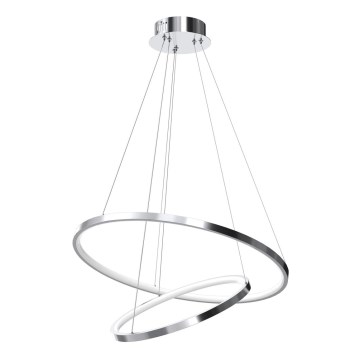 LED-kattokruunu johdossa ROTONDA LED/51W/230V kiiltävä kromi