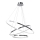 LED-kattokruunu johdossa ROTONDA LED/93W/230V kiiltävä kromi