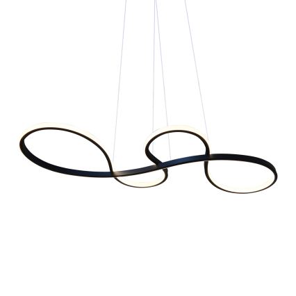 LED-kattokruunu johdossa SALSA LED/38W/230V 4000K musta