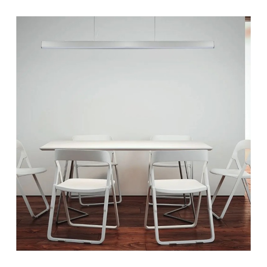 LED-kattokruunu johdossa SAMSUNG CHIP LED/40W/230V 4000K hopea