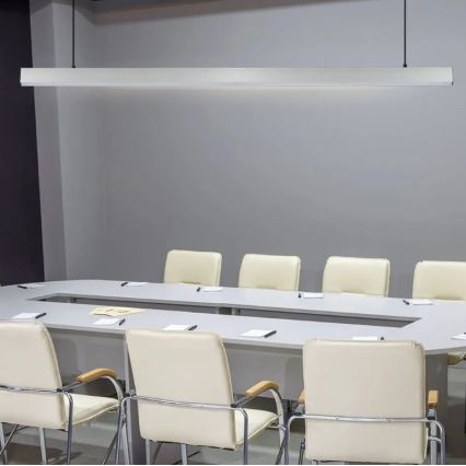 LED-kattokruunu johdossa SAMSUNG CHIP LED/40W/230V 4000K hopea