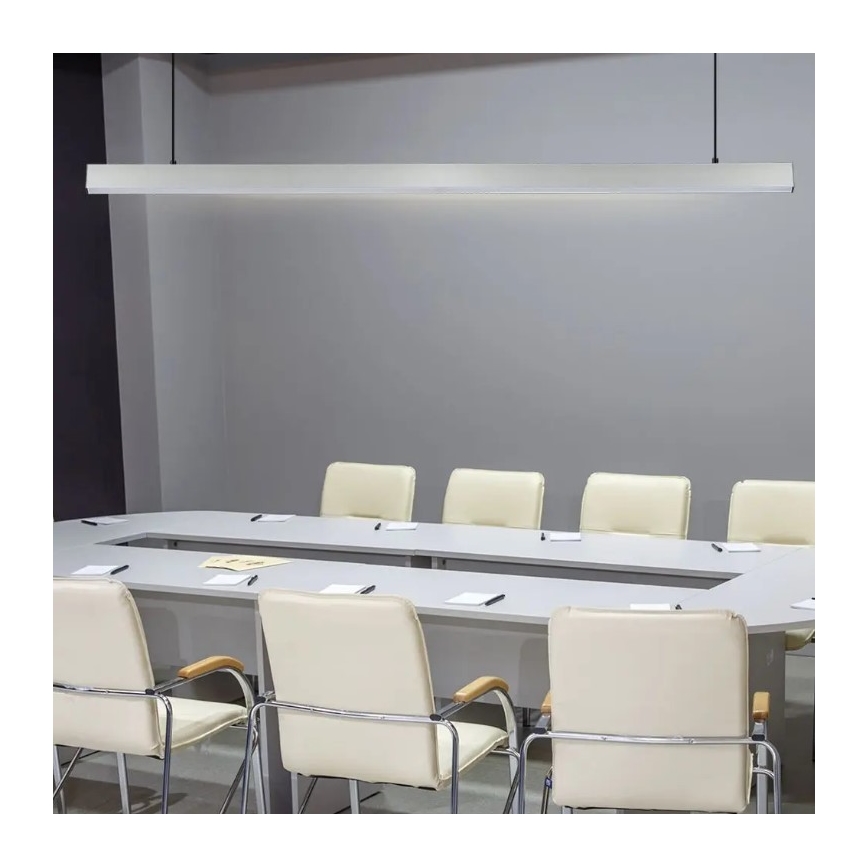 LED-kattokruunu johdossa SAMSUNG CHIP LED/40W/230V 4000K hopea