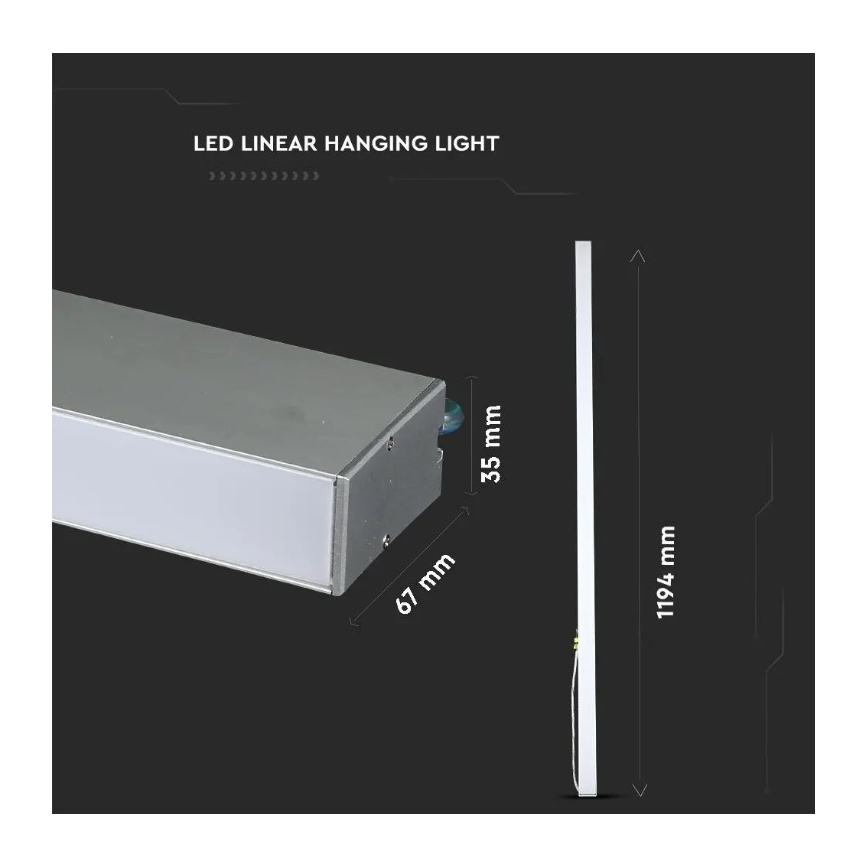 LED-kattokruunu johdossa SAMSUNG CHIP LED/40W/230V 4000K hopea
